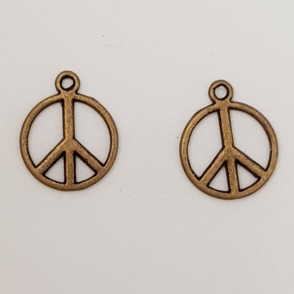 Peace &amp; Love Charm N°07 Bronze