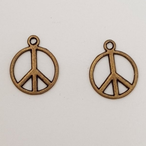 Peace &amp; Love Charm N&deg;07 Bronze