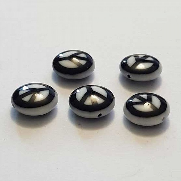 Breloque Peace & Love N&deg;15 Perle