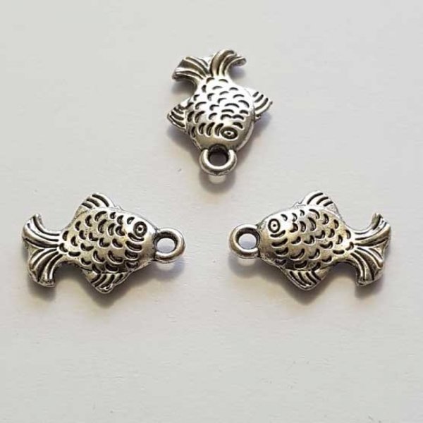 Breloque Poisson N&deg;03 Argent