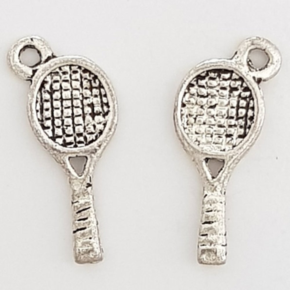 Charm Tennis Racket Sport N°05 sølv