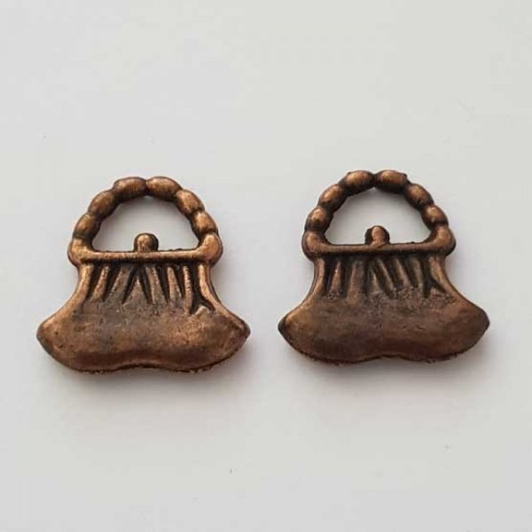 Breloque Sac N&deg;28 Valise Cuivre