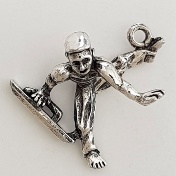 S&oslash;lv Knap Horse Sport Charm