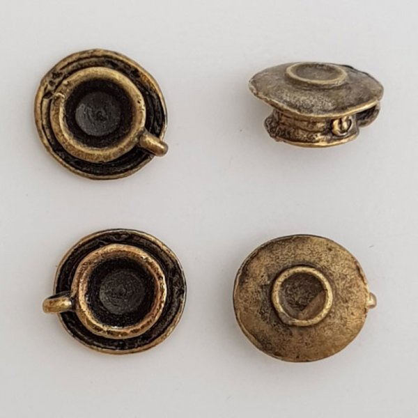 Charm kop og underkop N&deg;01 k&oslash;kken gammelt guld