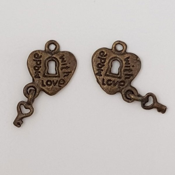 Charm h&aelig;ngel&aring;s l&aring;s N&deg;09 Kobber