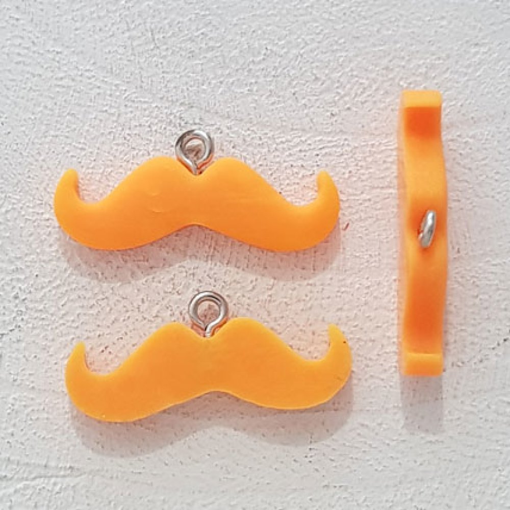 Vedhæng Moustache N°04 Orange