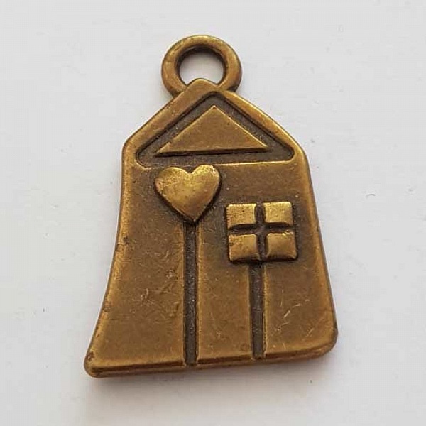 Breloque p&egrave;re no&euml;l N&deg;07 Bronze Maison