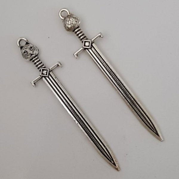 Charm sv&aelig;rd krigs&oslash;kse N&deg;02 s&oslash;lv