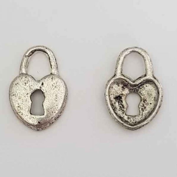 Hjerte charms N&deg;08 x 4