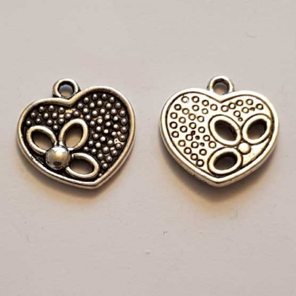 Breloques C&oelig;ur N&deg;55 Argent