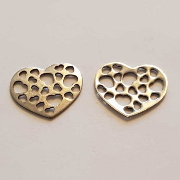 Breloques C&oelig;ur N&deg;64 Argent