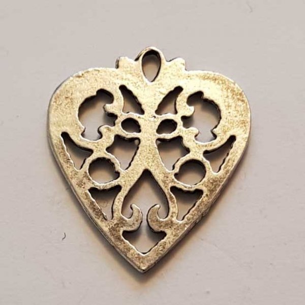 Breloques C&oelig;ur N&deg;67 Argent