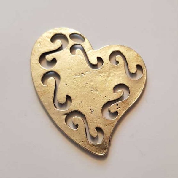 Breloques C&oelig;ur N&deg;85 Jaune 03