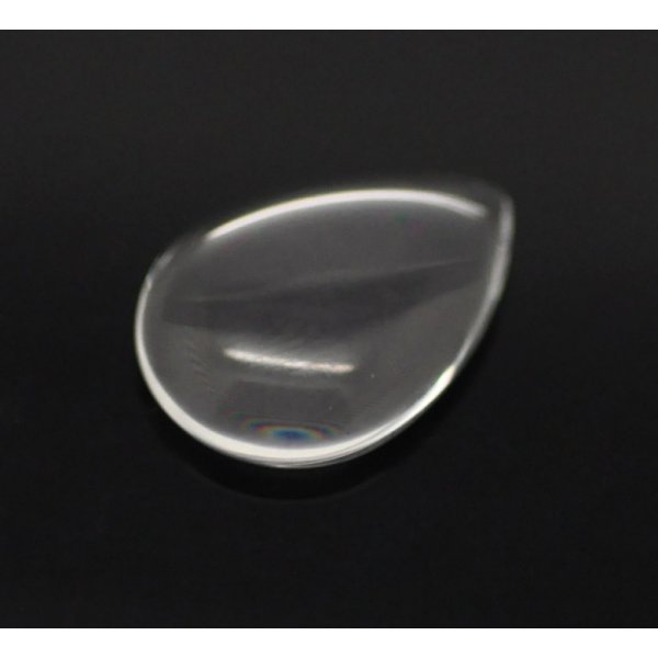 Cabochon Drop 13 x 18 mm i klart glas N&deg;24