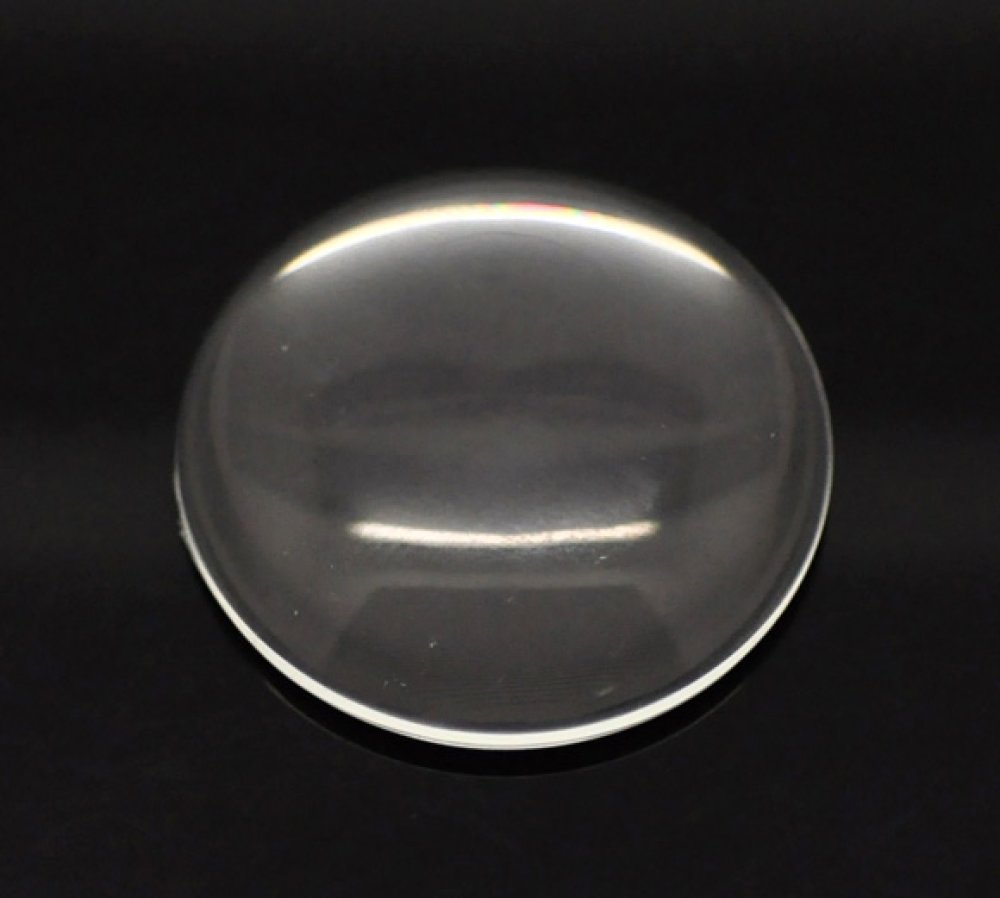 Cabochon Round 35 mm i klart forstørrelsesglas N°14