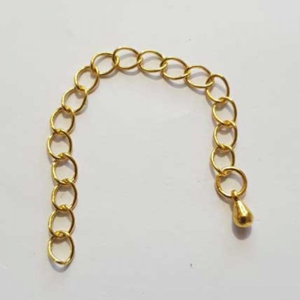 Cha&icirc;ne d'extension 70 mm Dor&eacute; N&deg;10