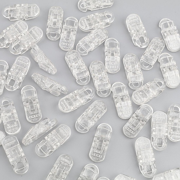 Clips Gennemsigtig maske 3,3 cm x 1,3 cm x 2 stk.