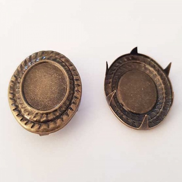 Clous rivet &agrave; griffes 31 x 23 mm Bronze x 2 pi&egrave;ces