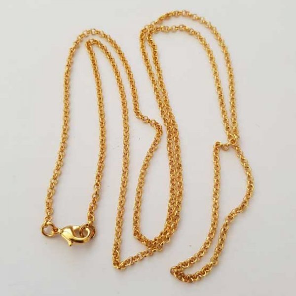 Collier Chaine Dor&eacute; 01 de 80 cm N&deg;01
