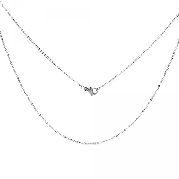 Halsb&aring;nd N&deg;06-00 i rustfrit st&aring;l, 46 cm langt