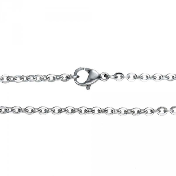 Halsb&aring;nd N&deg;06-03 i rustfrit st&aring;l, 50 cm langt