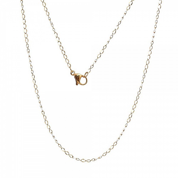 Halsk&aelig;de N&deg;07 i rustfrit st&aring;l, 45 cm (18")