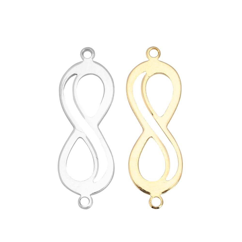 Connector "Infinity" symbol 18k platin kobber