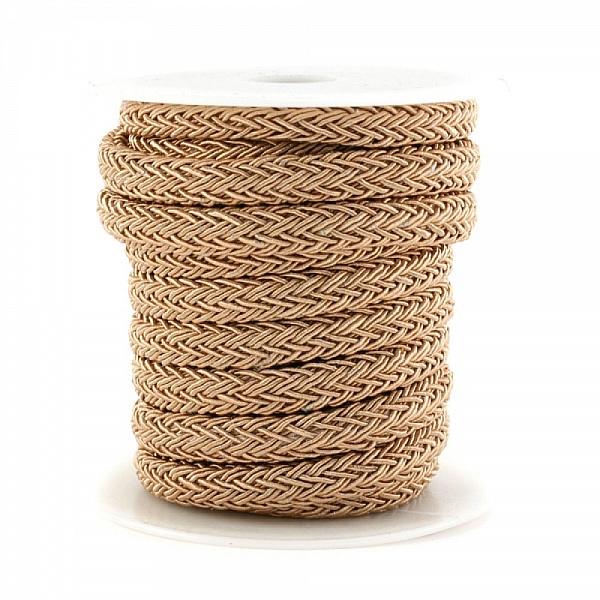 Corde polyester Regaliz 4 x 7 mm Brun Clair