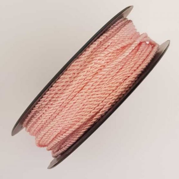 Cordon Rond Tress&eacute; 2 mm Rose N&deg;01