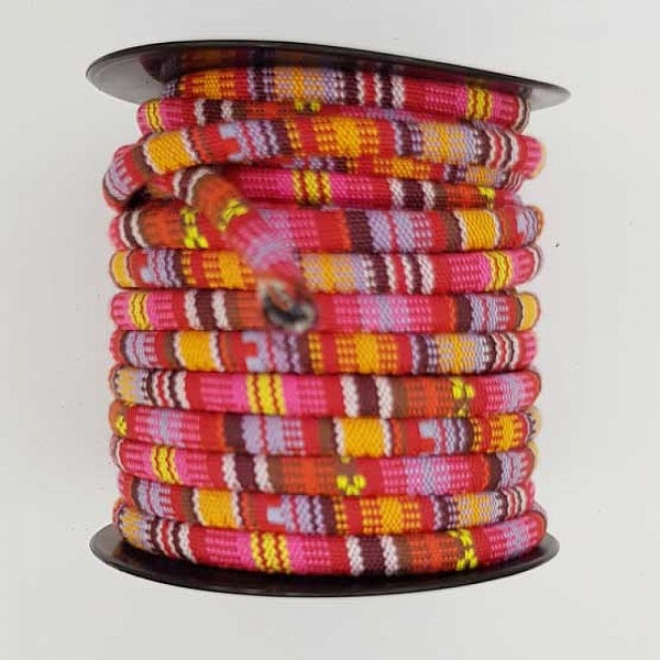 Rund spaghettisnor N&deg;01 Pink x 1 meter