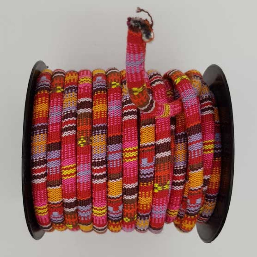 Rund spaghettisnor N°01 Pink x 1 meter