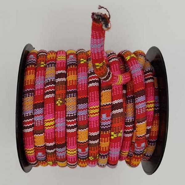 Rund spaghettisnor N&deg;01 Pink x 1 meter