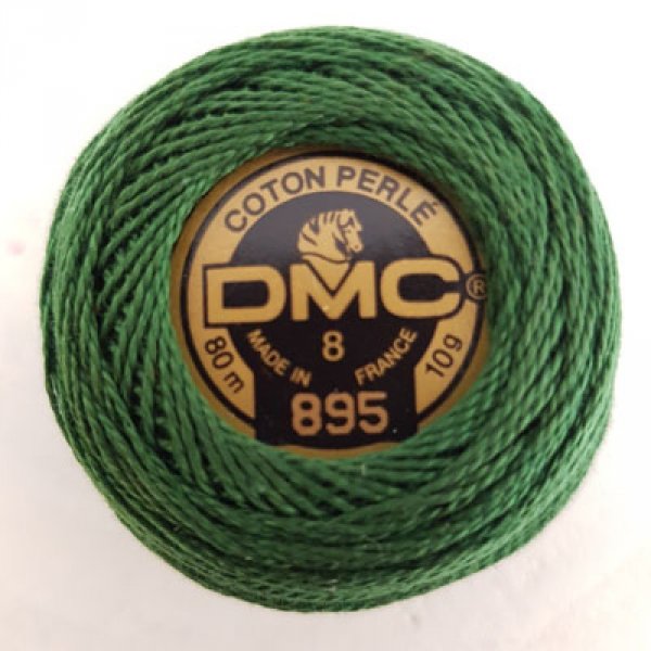 Broderi bomuldsperler p&aring; spole, DMC nr. 8 - 10 g