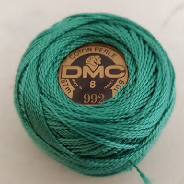 Broderi bomuldsperler p&aring; spole, DMC nr. 8 - 10 g