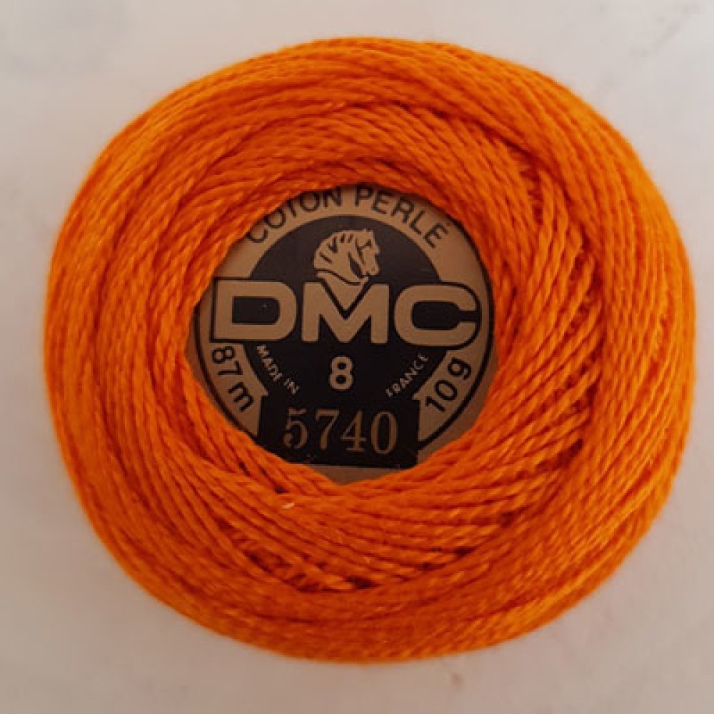 Broderi bomuldsperler på spole, DMC nr. 8 - 10 g