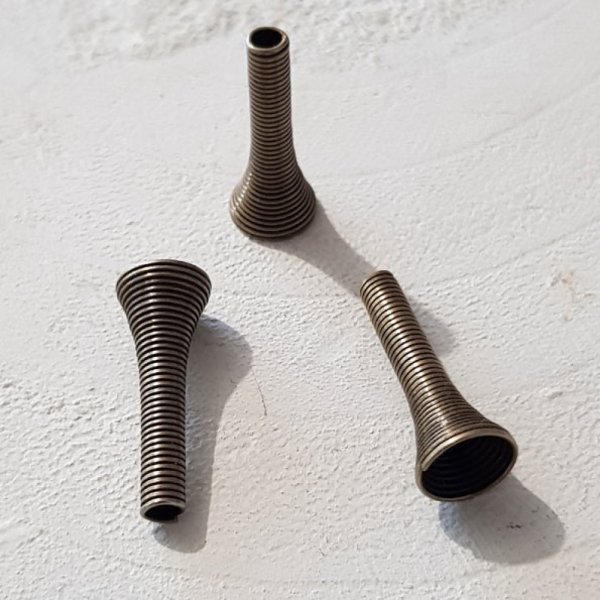 Spiralformet kegleb&aelig;ger N&deg;02 X 2 stk. kobber.