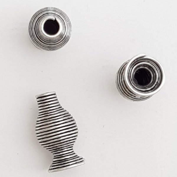 Spiralformet kegleb&aelig;ger N&deg;10 Aged Silver.