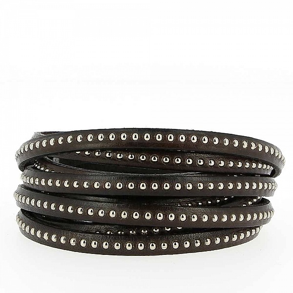 L&aelig;derkugle Testa Moro 06 mm med nikkelfri kuglek&aelig;de pr. 20 cm