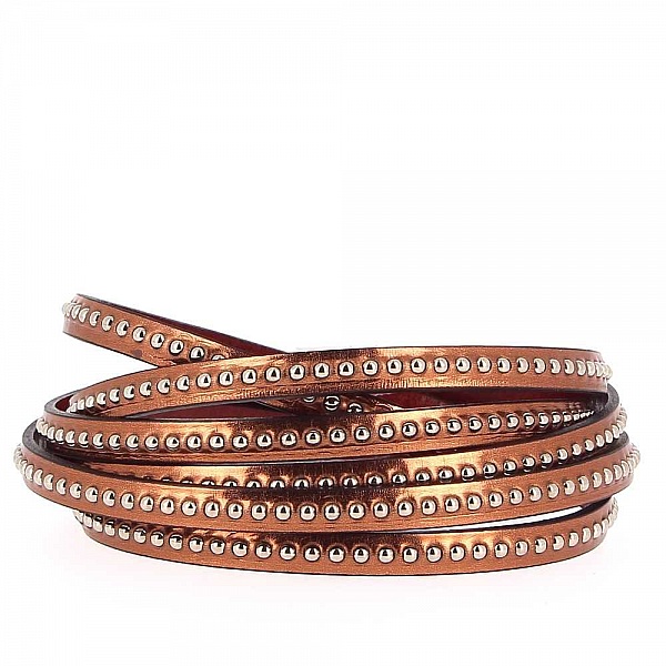 L&aelig;der Antic spejlkugle 06 mm med nikkelfri kuglek&aelig;de pr. 20 cm