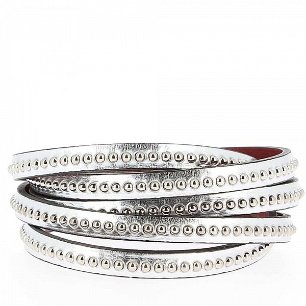 L&aelig;der spejlkugle s&oslash;lv 06 mm med nikkelfri kuglek&aelig;de pr. 20 cm