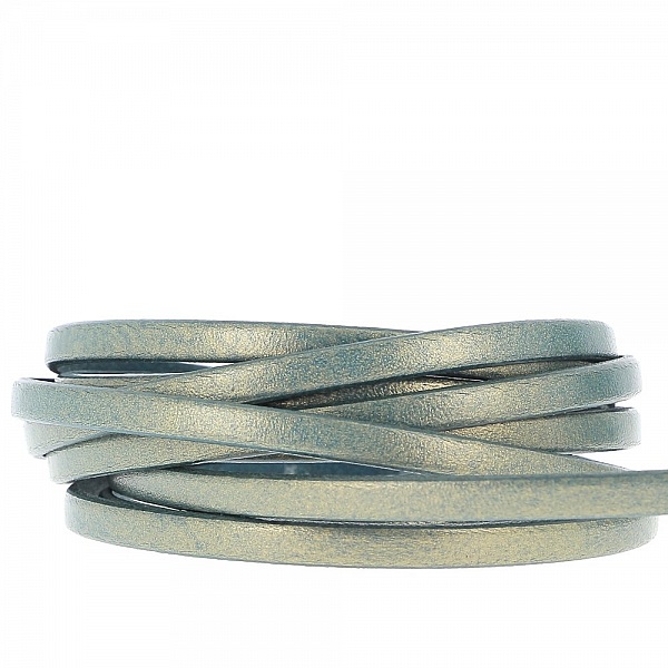 Turkis l&aelig;der 05 mm glat og 20 cm glat