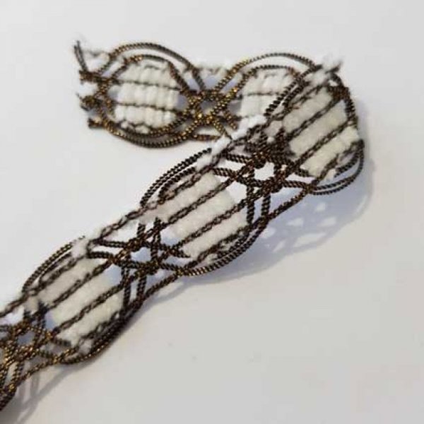 Dentelle Galon N&deg;02 Blanc 20 mm