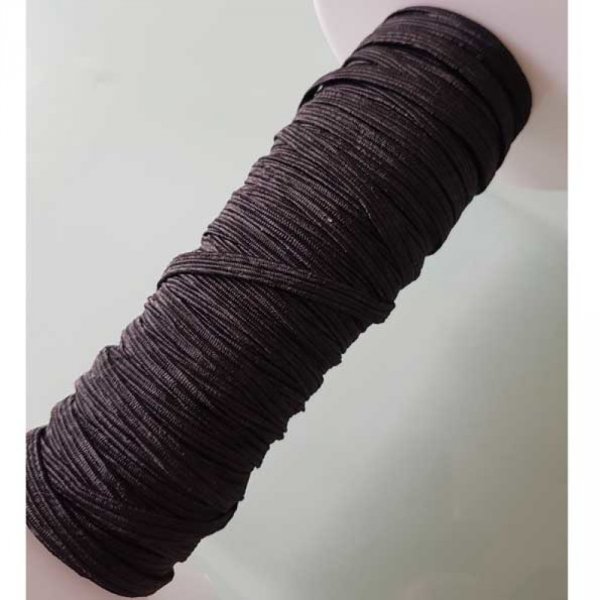 Flad maske elastisk 5 mm sort n&deg;03 pr. meter