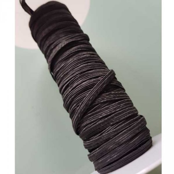 Flad maske elastisk 5 mm sort n&deg;03 pr. meter