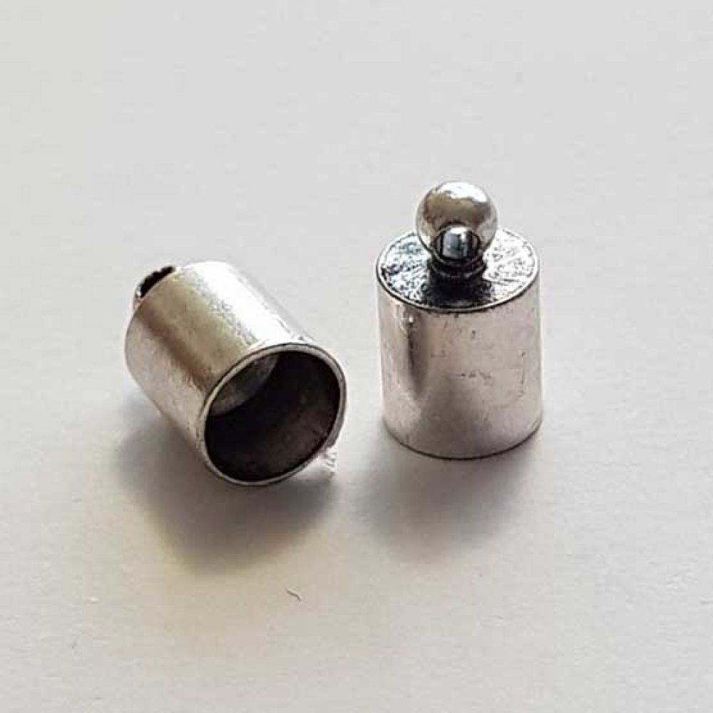 Embout à coller N°25 Argent 10 x 6 mm