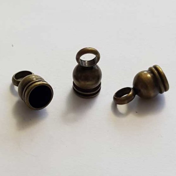 Embout &agrave; coller N&deg;26 Bronze 14.5 x 8 mm