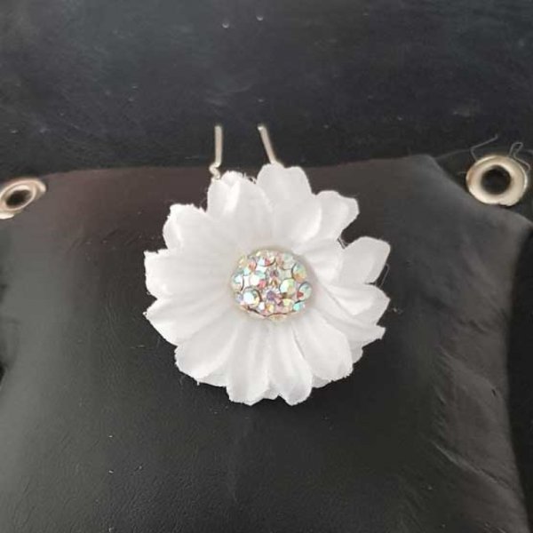 Epingle &agrave; cheveux Blanc mariage N&deg;08