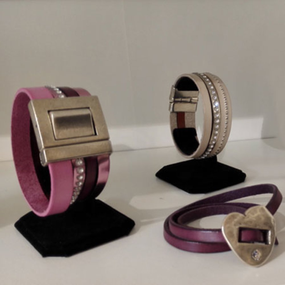 Lukkespænde 06 mm til fremstilling af læderarmbånd.