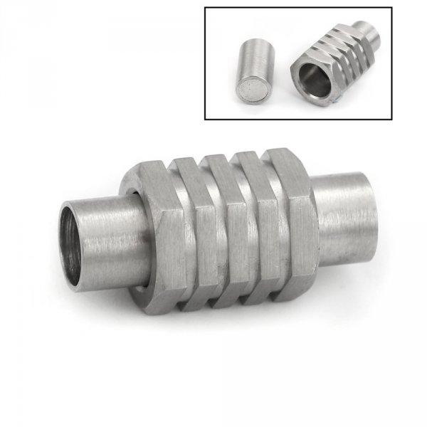 Magnetl&aring;s i rustfrit st&aring;l 05 mm s&oslash;lv N&deg;01