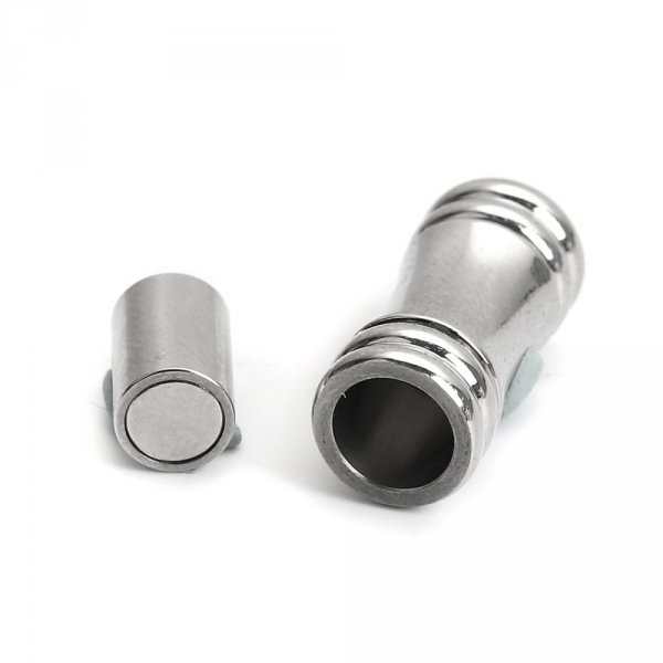 Magnetl&aring;s i rustfrit st&aring;l 05 mm s&oslash;lv N&deg;02